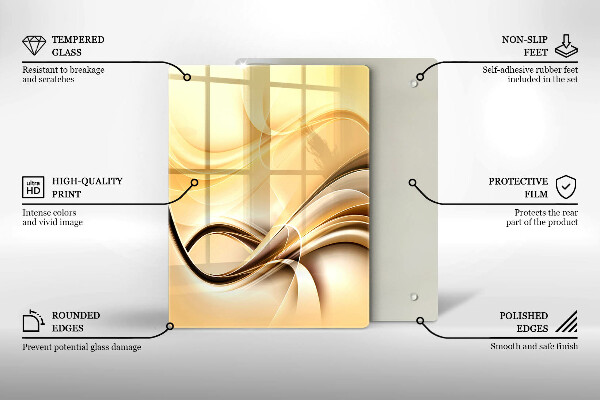 Glasskärbräda Abstrakt kyss