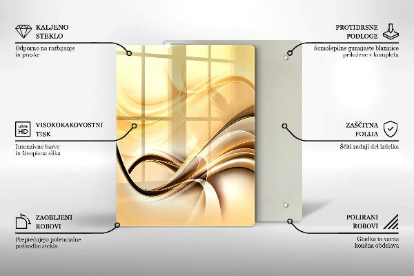 Glasskärbräda Abstrakt kyss