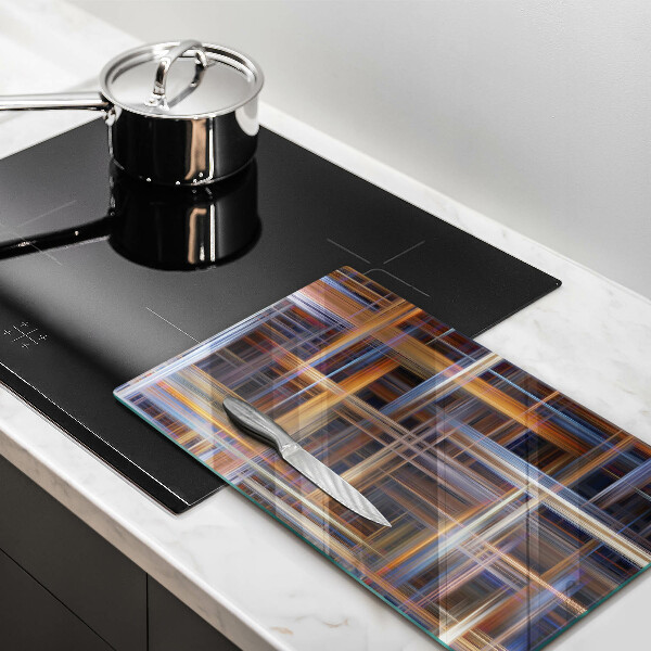 Glasskärbräda Abstrakta målarlinjer