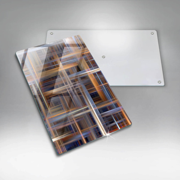 Glasskärbräda Abstrakta målarlinjer