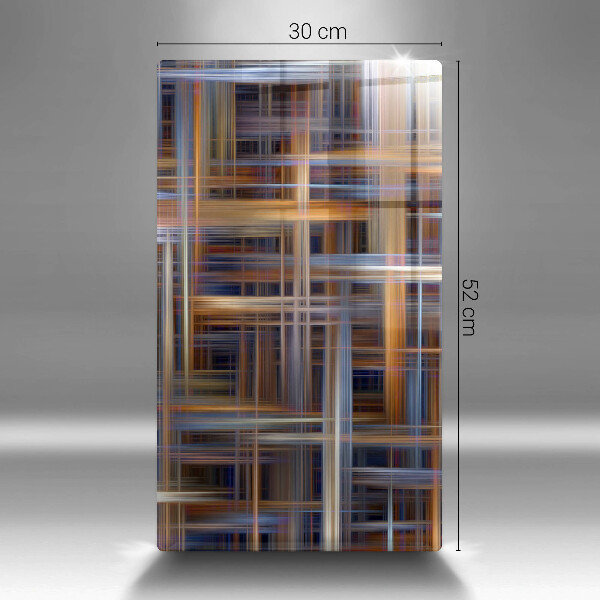 Glasskärbräda Abstrakta målarlinjer