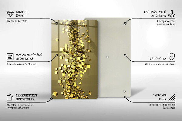 Glasskärbräda Abstraktion 3D geometri