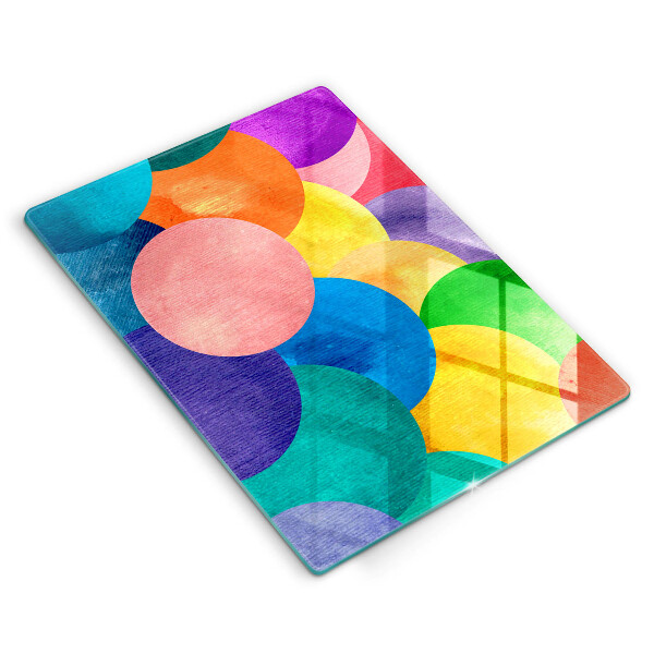 Glasskärbräda Färgade hjul