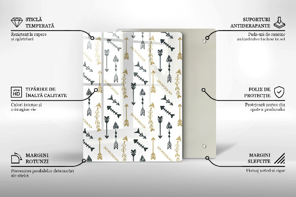 Glasskärbräda Färgade hjul