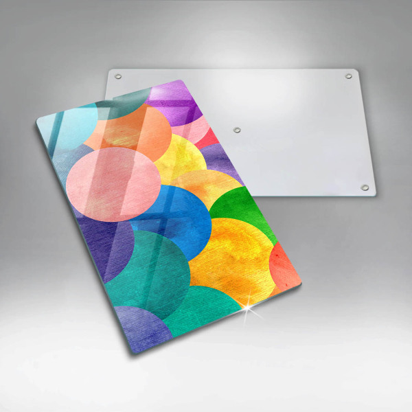 Glasskärbräda Färgade hjul