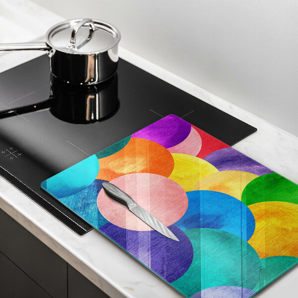 Glasskärbräda Färgade hjul