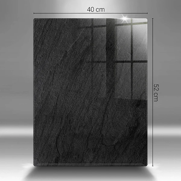 Glasskärbräda med stentextur