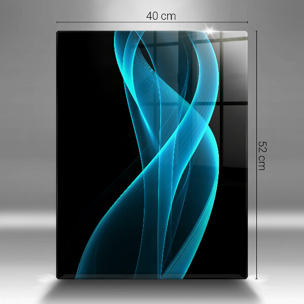 Glasskärbräda Blå abstraktion