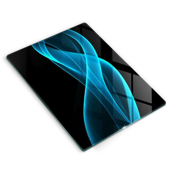 Glasskärbräda Blå abstraktion