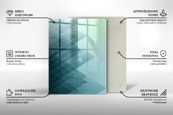 Glasskärbräda Fina fjädrar