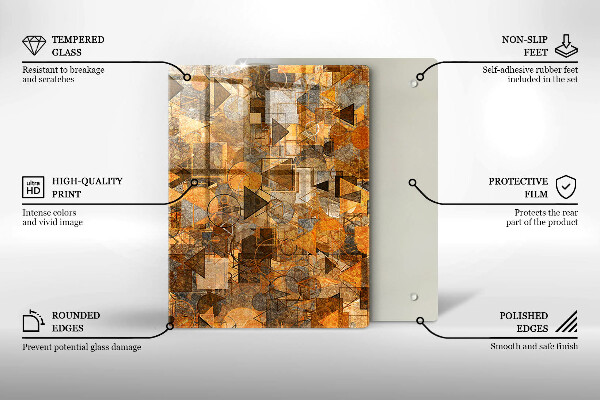 Glasskärbräda Vattendroppar