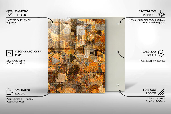 Glasskärbräda Vattendroppar