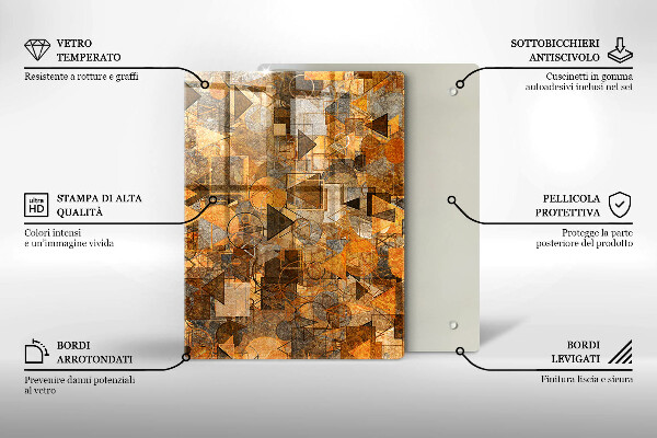 Glasskärbräda Vattendroppar