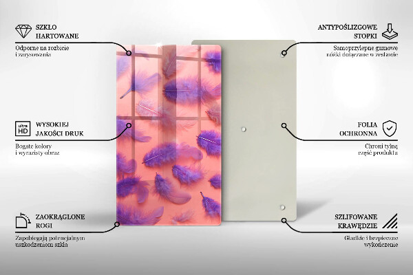 Glasskärbräda Fluffiga fjädrar