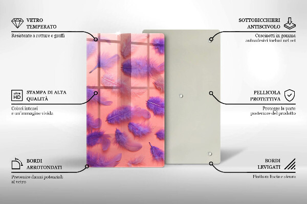 Glasskärbräda Fluffiga fjädrar