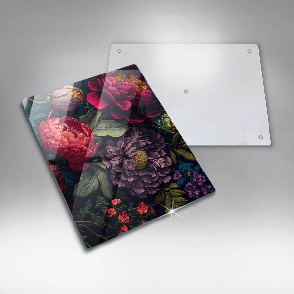 Glasskärbräda Vackra blommor