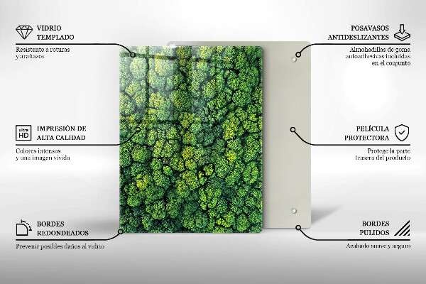 Glasskärbräda Vackra blommor