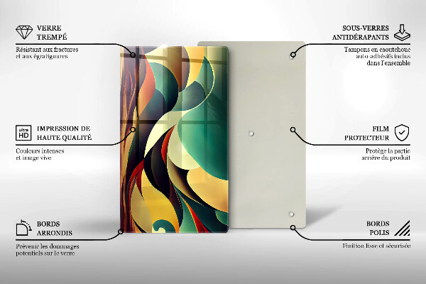 Glasskärbräda Abstraktion av former