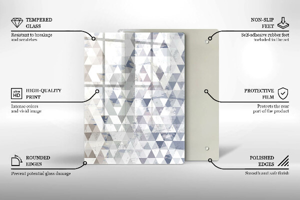 Glasskärbräda Abstraktion av former