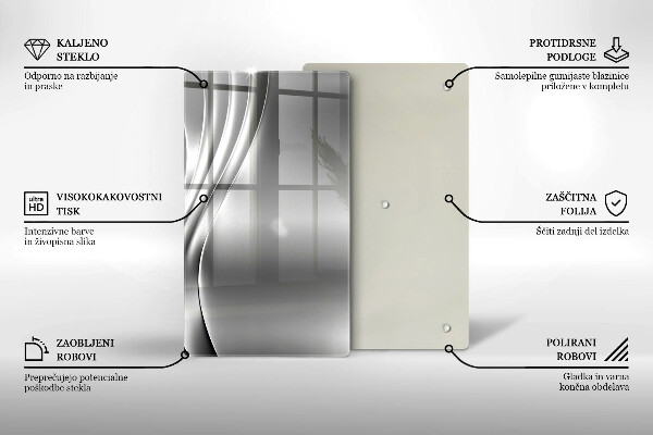 Glasskärbräda Metallstruktur