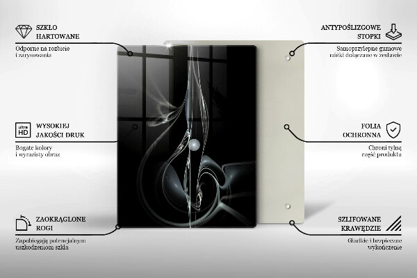 Glasskärbräda Bukett fina rosor