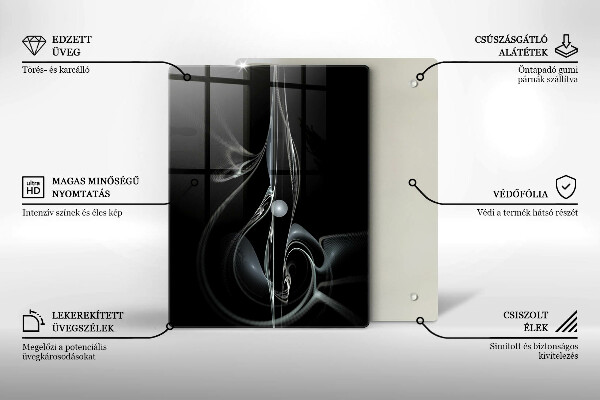 Glasskärbräda Bukett fina rosor