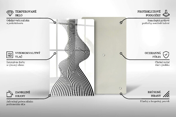 Glasskärbräda Linjär abstraktion