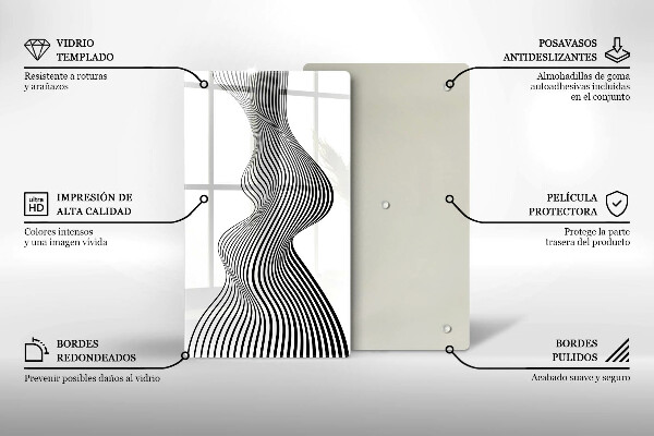 Glasskärbräda Linjär abstraktion