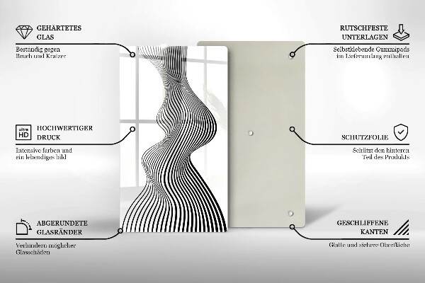 Glasskärbräda Linjär abstraktion