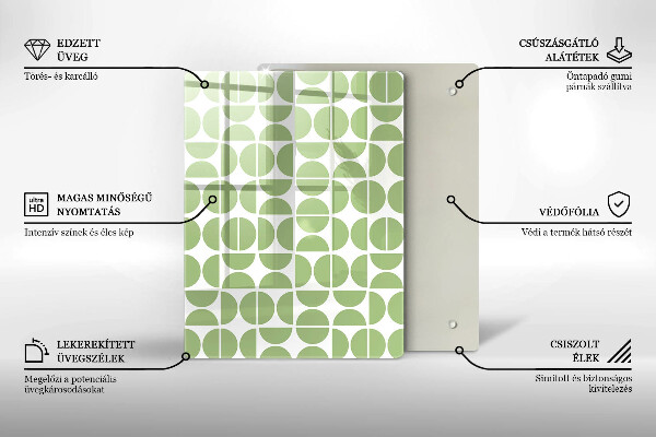 Glasskärbräda Abstraktionsformer