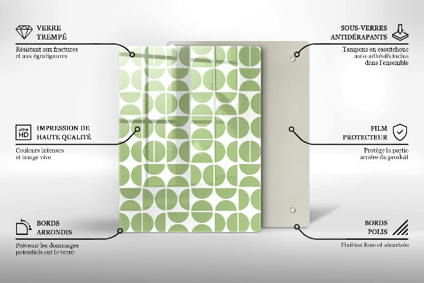 Glasskärbräda Abstraktionsformer