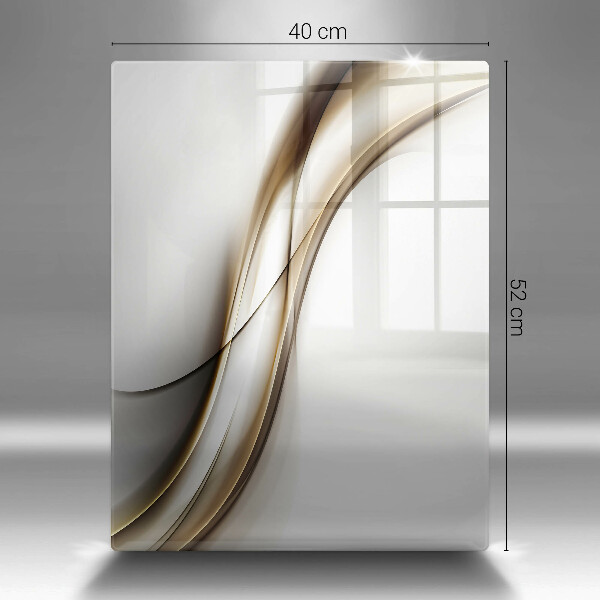 Glasskärbräda Mjuka linjer abstrakt