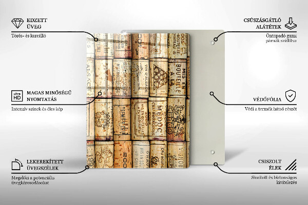 Glasskärbräda Mjuka linjer abstrakt