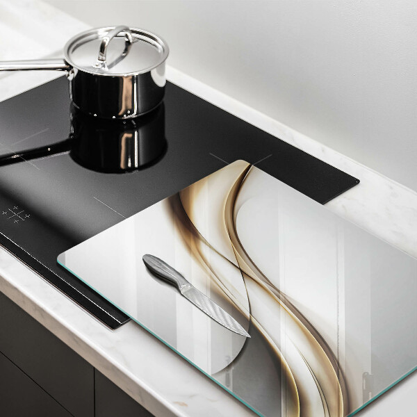 Glasskärbräda Mjuka linjer abstrakt