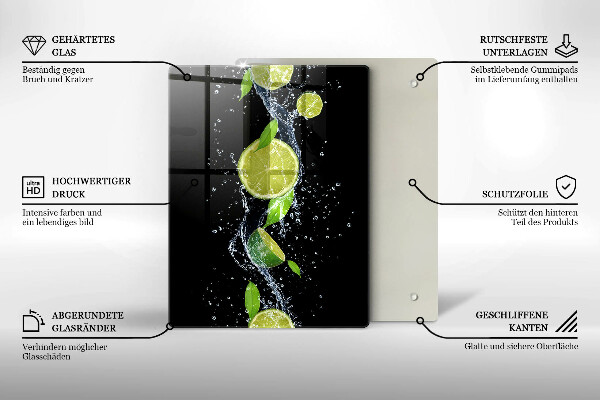 Glasskärbräda Boho fågelfjädrar