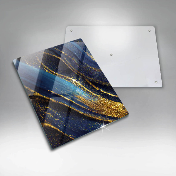 Glasskärbräda Marinblå abstraktion