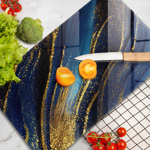 Glasskärbräda Marinblå abstraktion