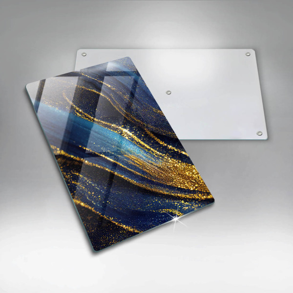 Glasskärbräda Marinblå abstraktion