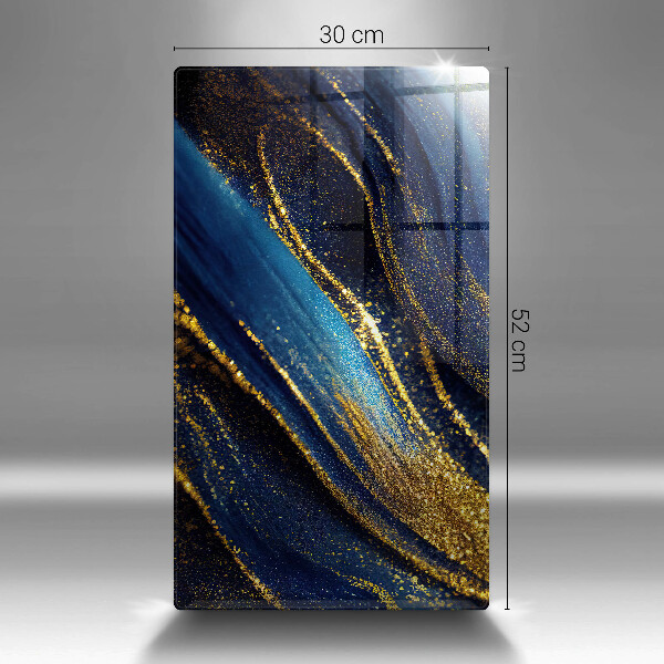 Glasskärbräda Marinblå abstraktion