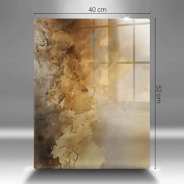 Glasskärbräda med rik textur