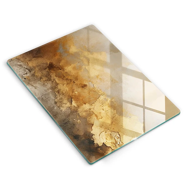 Glasskärbräda med rik textur