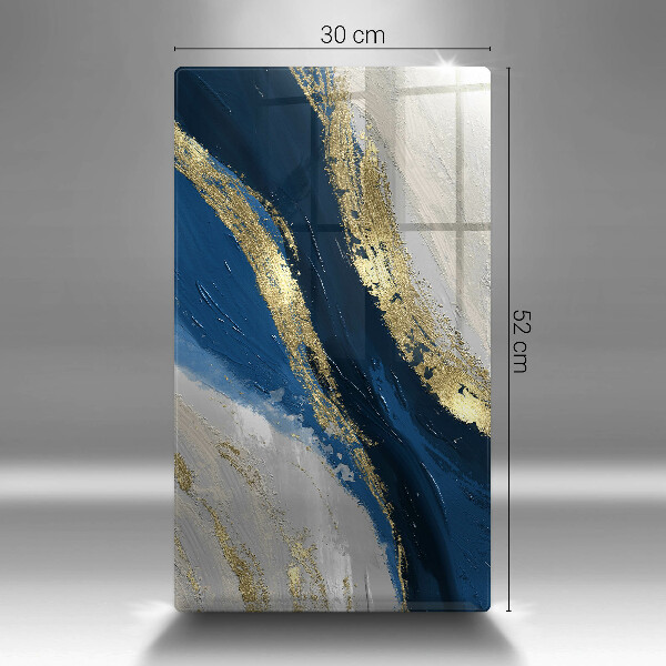 Glasskärbräda Textur med guld