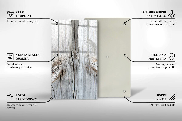 Glasskärbräda Lätt trästruktur