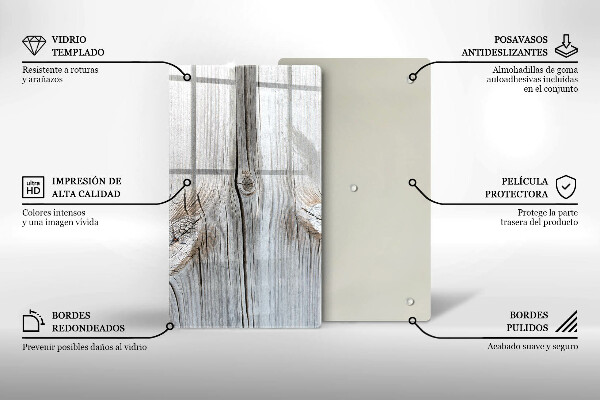 Glasskärbräda Lätt trästruktur