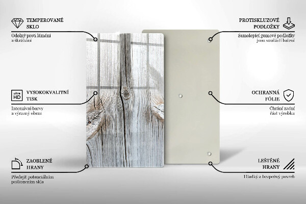 Glasskärbräda Lätt trästruktur