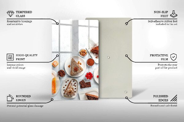 Glasskärbräda Söta kakor