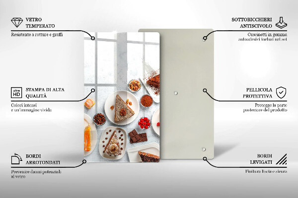 Glasskärbräda Söta kakor
