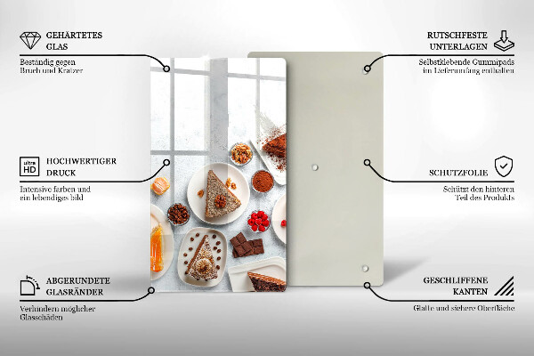 Glasskärbräda Söta kakor