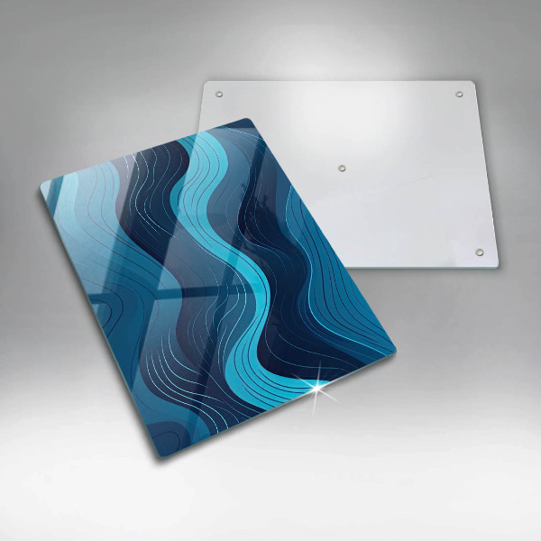 Glasskärbräda Abstrakta vågor