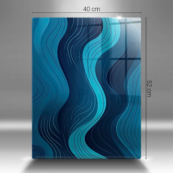 Glasskärbräda Abstrakta vågor